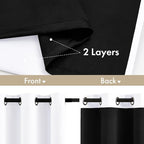 MIULEE White 100% Blackout Curtains - Image 3