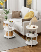 XBurmo Round Coffee Table for Living Room - Image 5