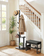 Pipishell Coat Rack, Freestanding Hall Tree - Image 2
