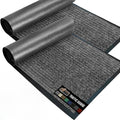GORILLA GRIP Waterproof Traffic Guard Door Mat, 2 Pack Indoor Outdoor Durable by Unknown