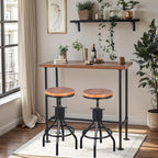 Rustic Dinner Table for Kitchen Dining Room 41.3inch Height Industrial - Image 5