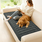 Couch Cover for Dogs, Washable Non Slip Plush Flannel Sofa Protector | Thick - Image 2