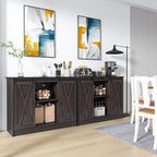 4 EVER WINNER 42" Farmhouse Coffee Bar Cabinet, Buffet Cabinet - Image 9