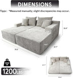 SYTOPIA Loveseat Chaise Lounge - Image 2