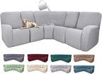 100% Waterproof Sectional Recliner Couch Covers by ROFASVCO