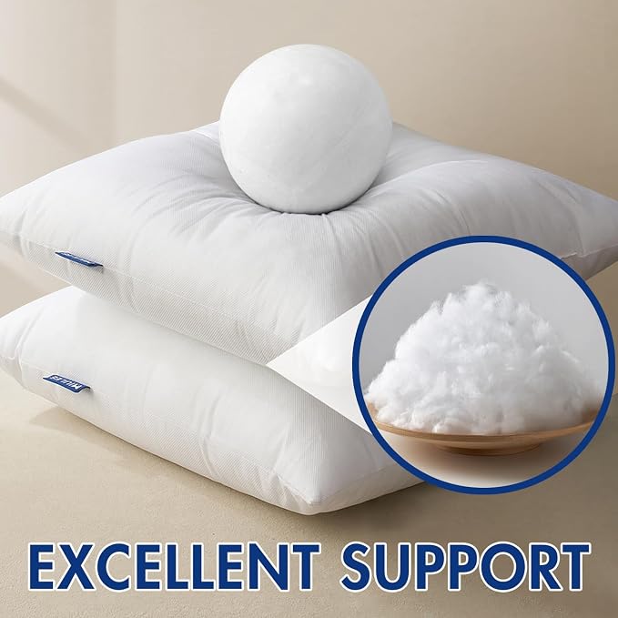 MIULEE Pillow Insert 12x22 Inch Decorative Rectangle Throw Pillow Inserts | - Image 3