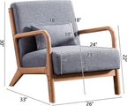 INZOY Mid Century Modern Accent Chair - Image 2