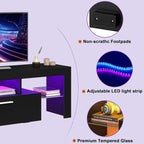 Clikuutory Modern Lighting 51 inch TV Stand - Image 5