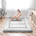 MAXYOYO Japanese Floor Mattress, Thicken Futon Sleeping Pad Foldable Roll Up - Image 9