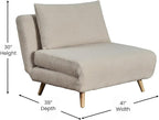 Flash Furniture Shaw Tri-Fold Convertible Sleeper Chair - Image 3