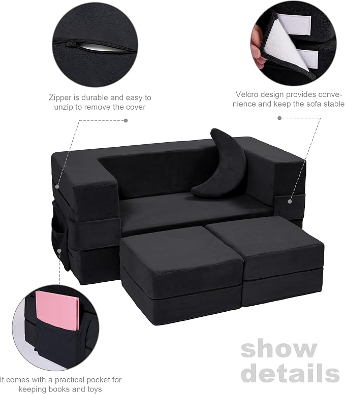 Elftopia Modular Kids Sofa, Toddler Couch Foam Armchair - Image 6