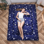 MAXYOYO Navy Starry Sky Japanese Floor Futon Mattress, Tatami Floor Mat by MAXYOYO