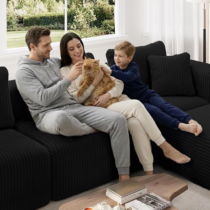 Novilla 70.8" Modular Sectional Sofa, Modern Cloud Sectional Couch - Image 11