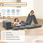 12pcs Modular Kids Play Couch - Image 3