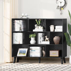 YAHARBO 10 Cube Large Bookshelf, 3 Tier Bookcase - Image 5