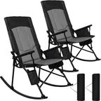 Romswi 2 Pack High Back Portable Rocking Chair by Romswi