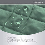 Easy-Going Reversible Couch Cover, Small Chair, Cyan/Ivory | Machine Washable - Image 4