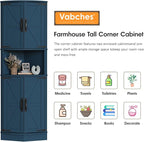 Vabches 64.8" Tall Farmhouse Corner Cabinet - Image 5