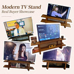 Tiita TV Stand with Storage for TVs up to 65'', Bamboo TV Console Entertainment - Image 5