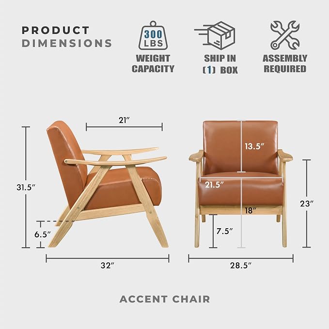 Lexicon Mid Century Modern Accent Chair - Image 2