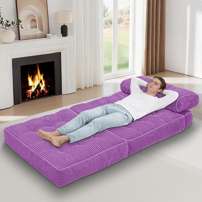 Folding Sofa Bed, Convertible Sleeper Chair - Image 4