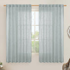 Extra Wide Semi Sheer Linen Curtains by LAMIT