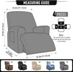 TAOCOCO Oversized Recliner Chair Covers, 1 Seater Streach Recliner Covers Soft - Image 4