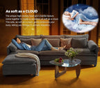 ELUCHANG 116" Modular Sectional Sofa, Comfy Cloud Couch, L Shaped Deep Seat - Image 7