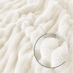 Exclusivo Mezcla Striped Fleece Throw Blanket - Image 5