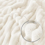Exclusivo Mezcla Striped Queen Size Fleece Blanket - Image 5