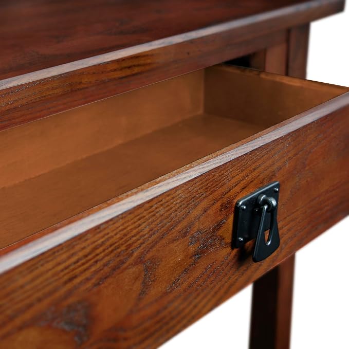 Leick Home Mission Console Table, Solid Wood, 1 Storage Drawer, Bottom Display - Image 8