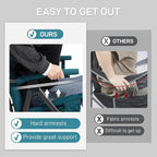 EVER ADVANCED Oversized Folding Rocking Camping Chair, Padded Portable Rocker - Image 4