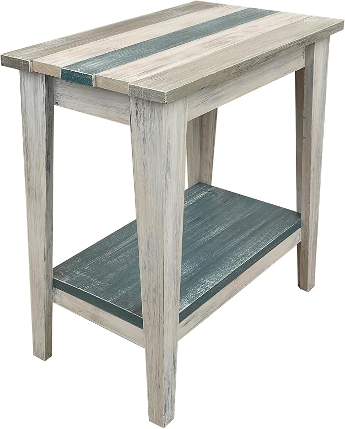 Furniture Barn USA Cottage, and Tide Striped Tapered Side Table by FurnitureBarnUSA