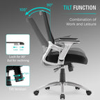 SUNNOW Office Chair, Ergonomic Computer Desk Chair, Sturdy Executive Task Chair - Image 7