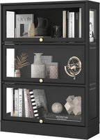 Display Cabinet with Acrylic Glass Doors, 3-Tiers Curio Cabinet with LED - Image 9