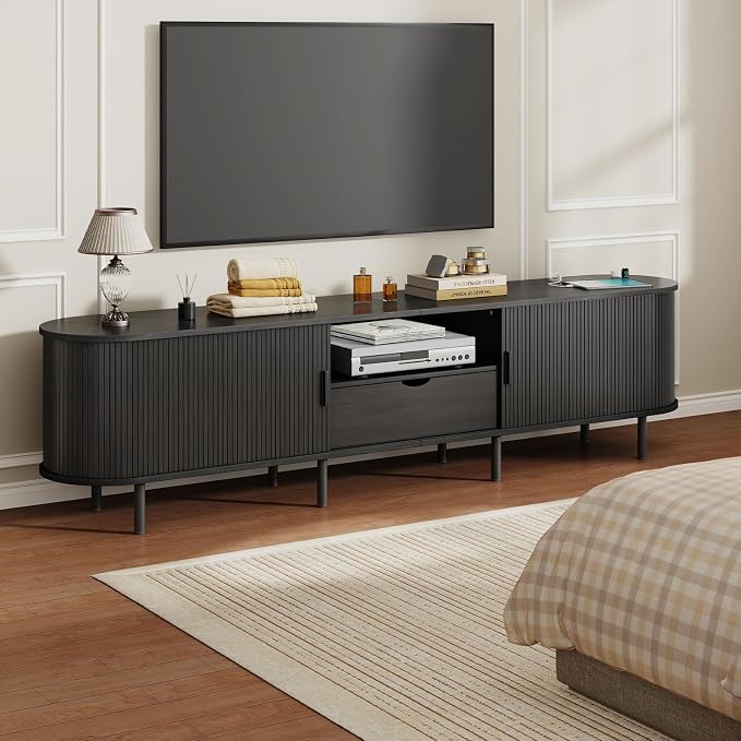 86.6" Mid-Century TV Stand - Image 7