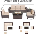 ALAULM 7 Pieces Patio Furniture Set - Image 6