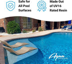 Aqua Outdoors - in-Pool Chaise Lounger - Inside Pool & Sun Shelf Lounge Chair - - Image 7