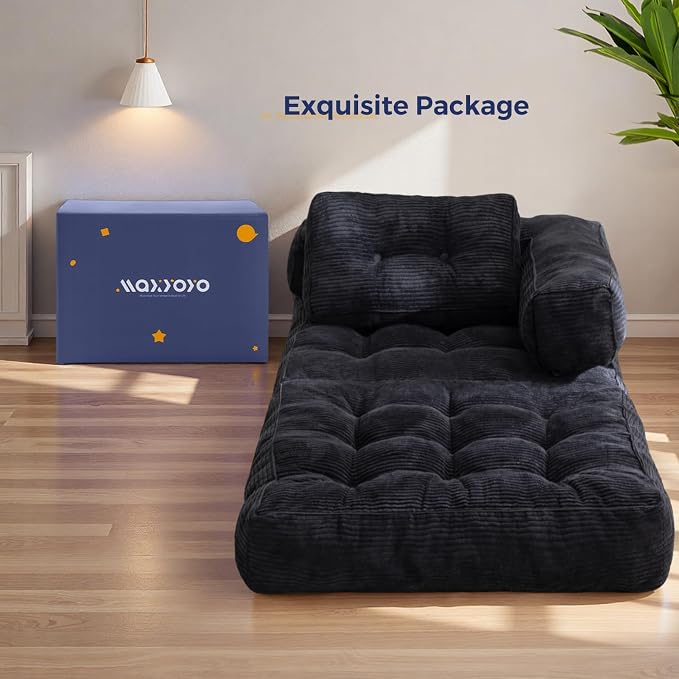 MAXYOYO Folding Sofa Bed, L-Shaped Convertible Sofa - Image 7