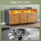 SEDETA 6 Drawer File Cabinet - Image 5