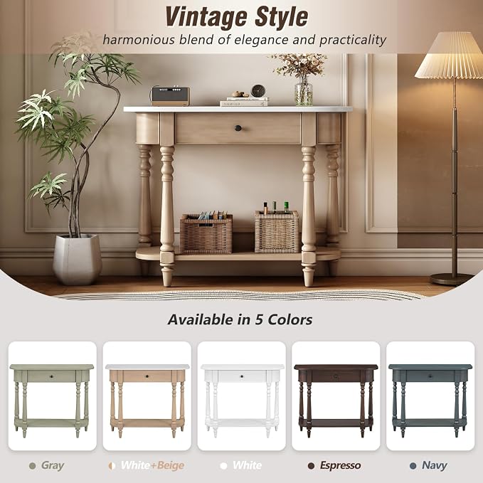 Retro Curved Console Table - Image 7
