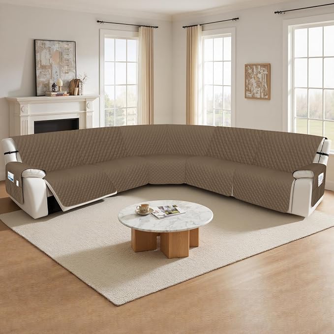 Arfntevss Recliner Sectional Couch Covers 1OO% Waterproof L Shape Sofa Cover - Image 7