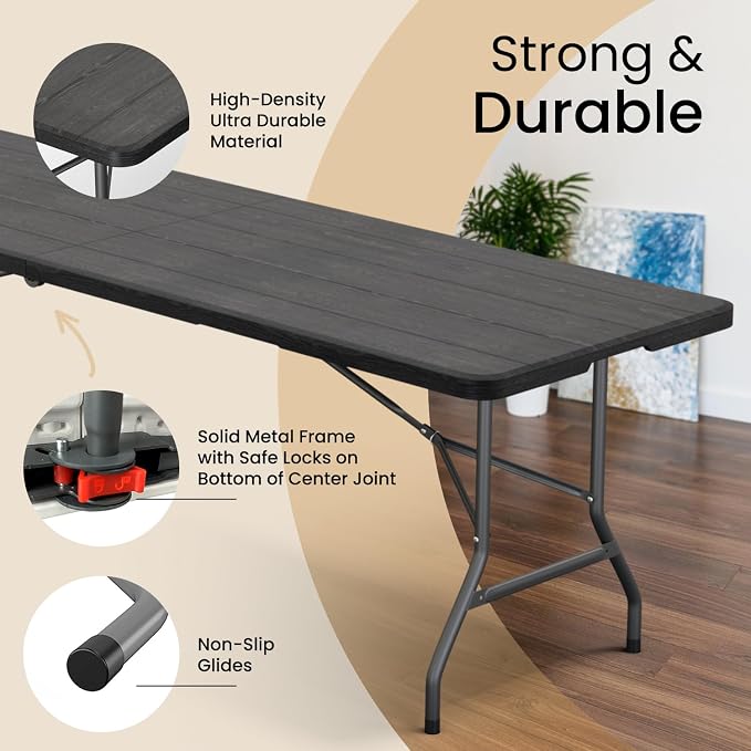 Our Modern Space 8 Feet Foldable Table - Image 3