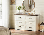 AODK Farmhouse 6 Drawer Dresser - Image 3