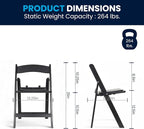 Flash Furniture Hercules Kids Black Resin Folding Chair - Image 3