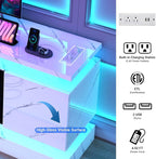 chartustriable 71IN LED TV Stands w/40 inch Fireplace Power Outlet - Image 4