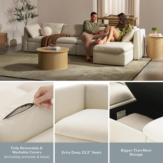 mopio Oversized Modular Sectional Sofa - Image 3