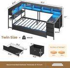 DICTAC Corner Twin Bed Frame - Image 3