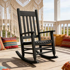 Oversized Outdoor Wooden Rocking Chair - Image 6