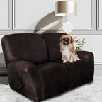 ANARACHON Leather Look Loveseat Recliner Covers Stay in Place 6-Piece Recliner - Image 2